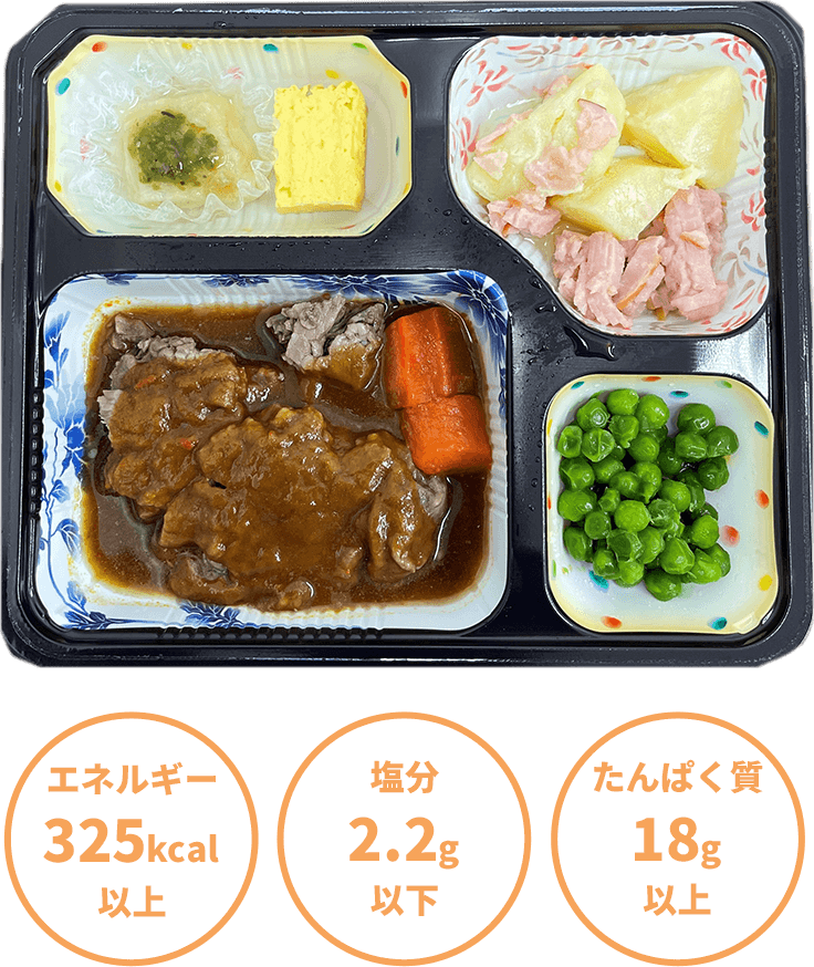 やわらか食【Bセット】 エネルギー325kcal以上 塩分2.2g以下 たんぱく質18g以上